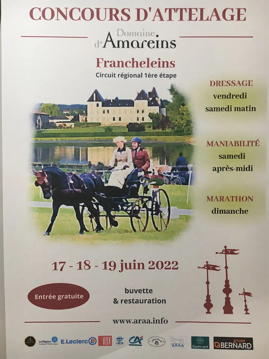 Voitures d'Antan Evenementiel Calèches Compétition Attelage Amareins Francheleins